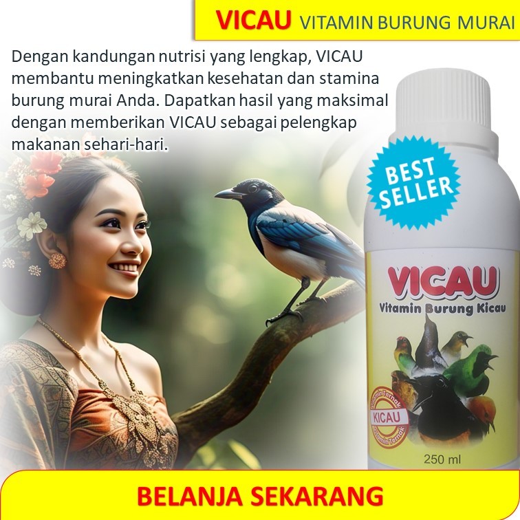 VICAU / vitamin ternak burung murai batu / vitamin buat ternak burung murai batu / vitamin ternak bu
