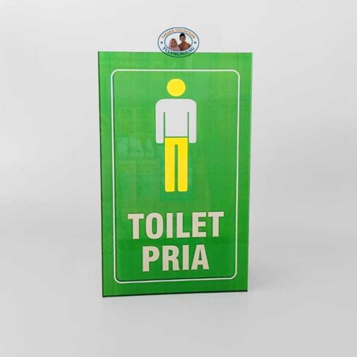Papan Akrilik Toilet Khusus Pria | Papan Nama Akrilik
