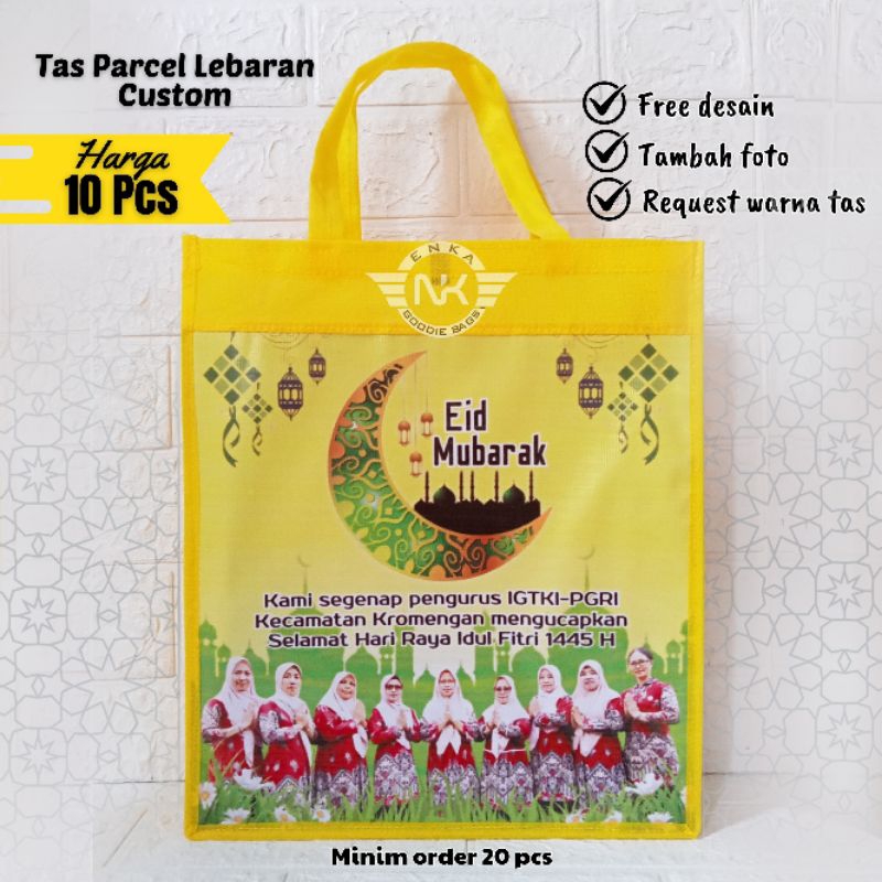 

TAS IDUL FITRI CUSTOM FOTO / TAS PARCEL / TAS LEBARAN / HARGA PER 10 PCS