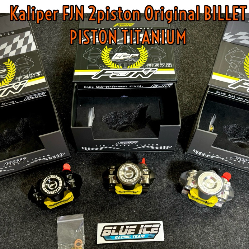 ORIGINAL FJN PISTON TITaNIUM KALIPER BILLET 2 PISTON FJN GP6R GP 6R PISTON TITANIUM