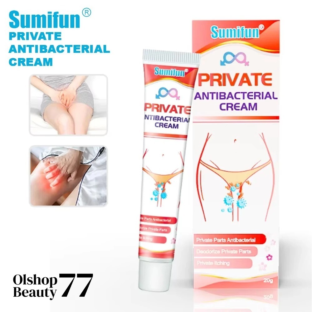 CREAM PRIVATE ANTIBACTERIAL 20 GRAM SALEP SELANGKANGAN PAHA BAWAH SUMIFUN SALEP GATAL BAKTERI JAMUR