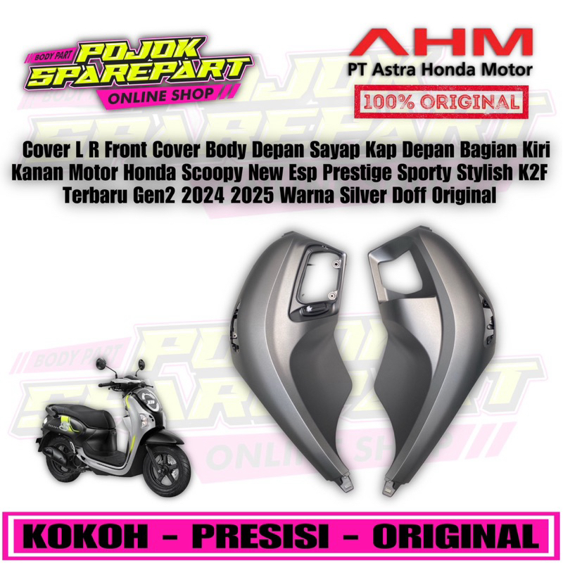 Terlaris Cover L R Front Cover Body Depan Sayap Kap Depan Bagian Kiri Kanan Motor Honda Scoopy New