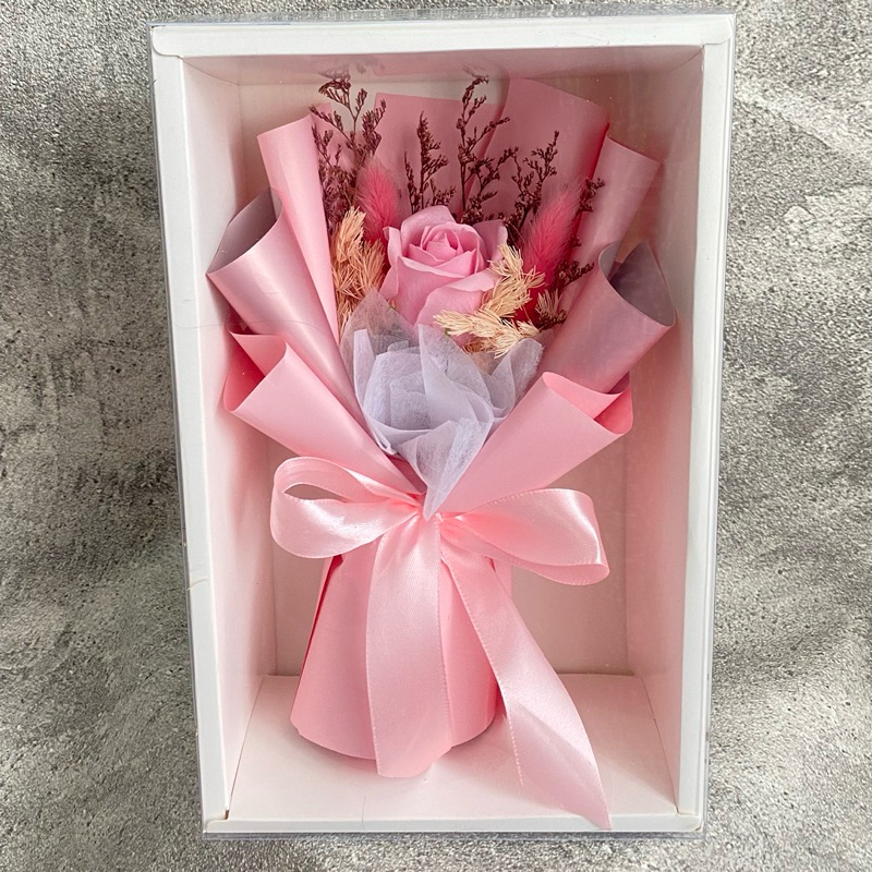 READY Mini Flower box soap flower bunga sabun dried flower bunga kering