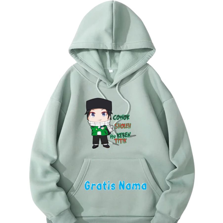 Jaket Sweater Hoodie Anak Laki Laki Motif Muslim Islami Cowok Sholeh Itu Keren Titik Gratis Nama