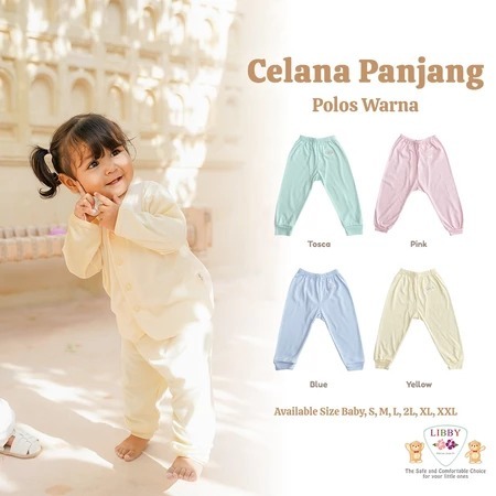 CELANA PANJANG LIBBY POLOS I Libby Celana bayi