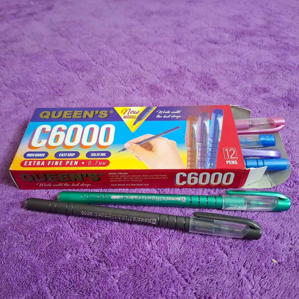 

(1PACK=12PCS)Pulpen Bolpen Faster Queen C6000