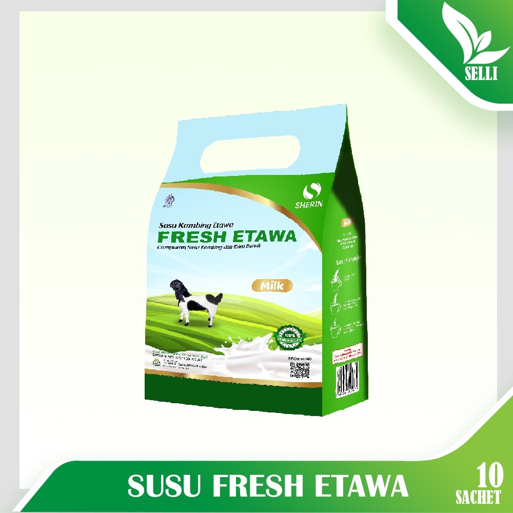 

Susu Kambing Premium Sherin Fresh Etawa Isi 10 sachet