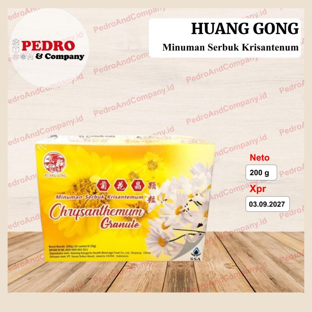 

Huang gong chrysanthemum granule 200 gram (10 sachets) - minuman teh
