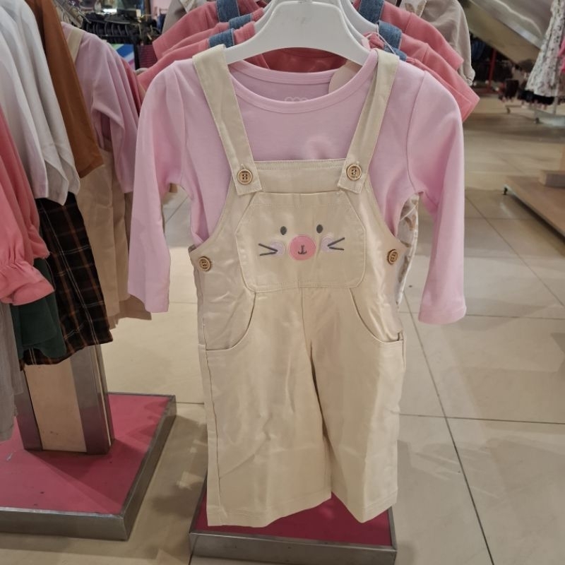 Qna Baju Setelan Overall Anak Perempuan Usia 1-4 Tahun Original