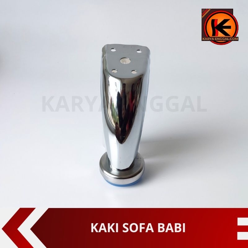 Kaki Sofa Baby / Kaki Sofa Stainless Chrome Model Lengkung