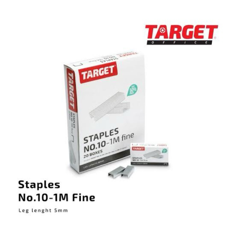 

Staples Target no.10/1M Staples no. 10 Isian stapler Isi hekter