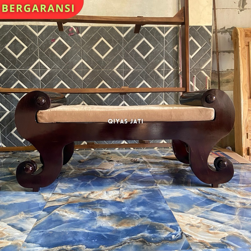 Bench kursi stool minimalis, Kursi sofa ruang tamu jati asli
