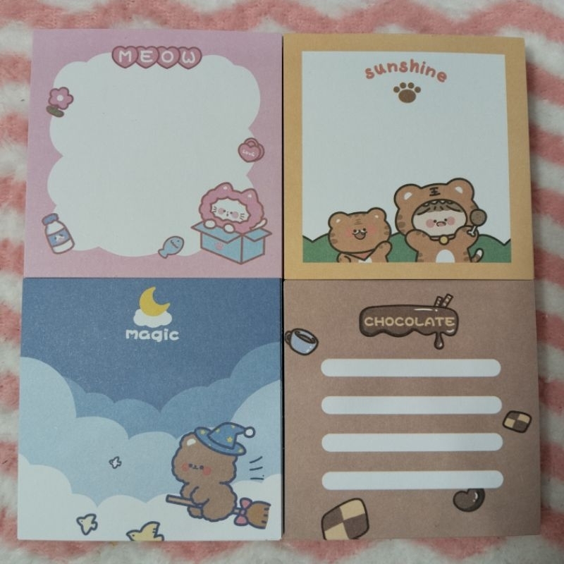 

memo pad kawai 20lembar [WAJIB BACA DESKRIPSI!!]