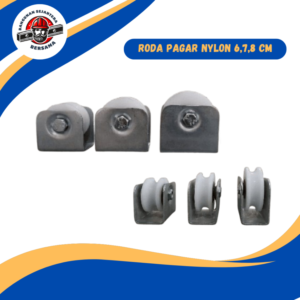 Roda Pagar Nilon / Roda Nylon Pagar