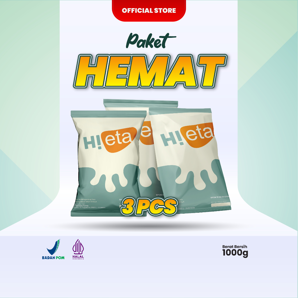 

Susu Kambing Etawa Bubuk - Varian Vanila - PAKET 3 - HiEta