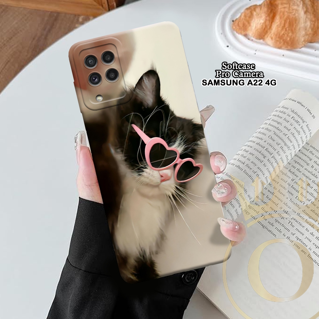 Softcase Samsung Galaxy A22 4G - ORORA - Casing Samsung Galaxy A22 4G - Motif case Catss - softcase 
