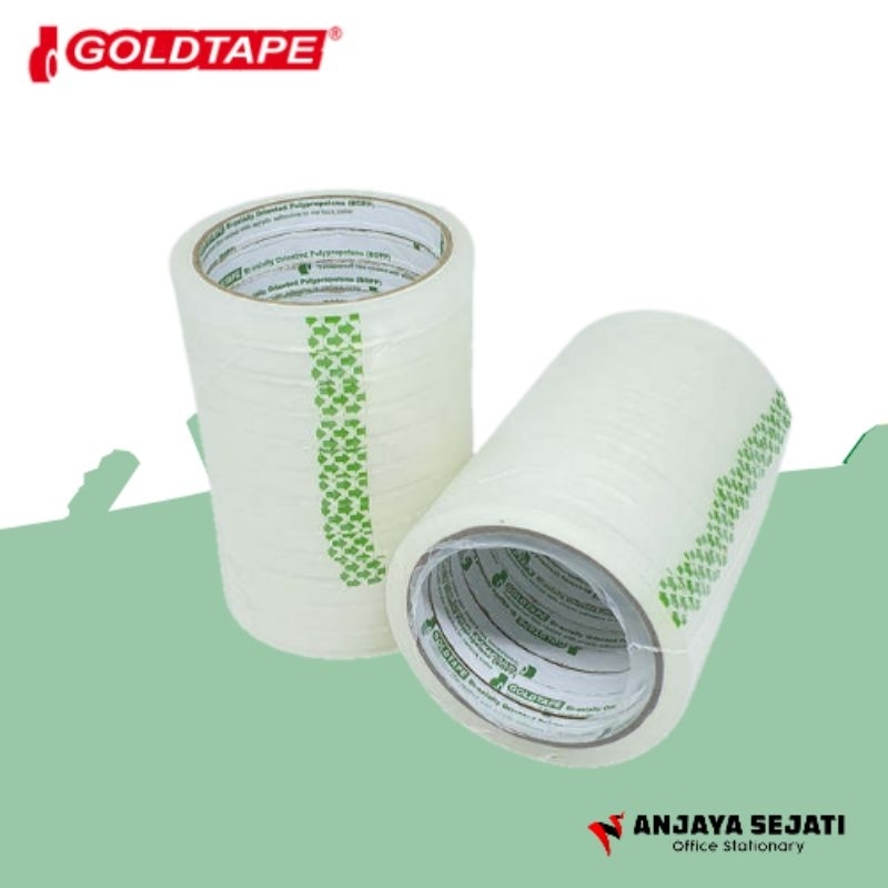 

Solasi Goldtape Bening 1/2" x 72 Hijau | Per slop (12pcs)