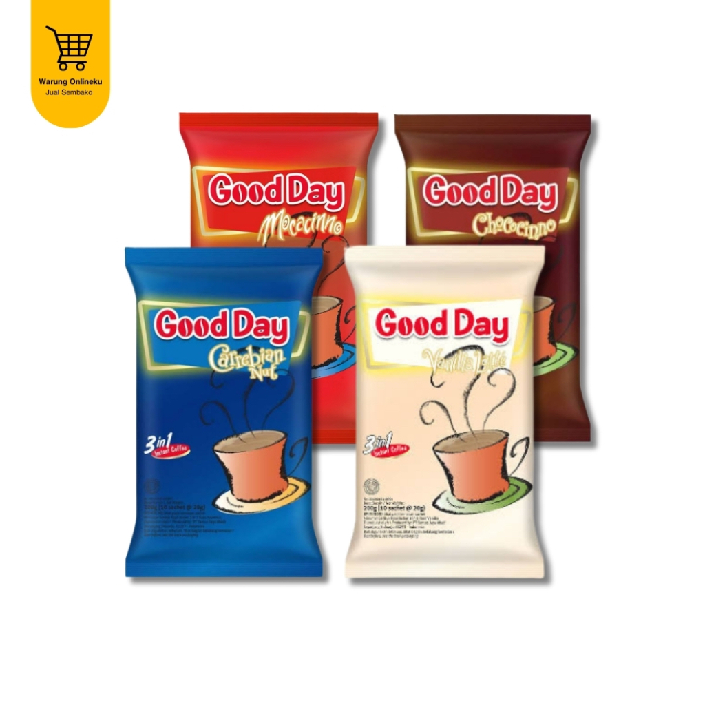 

GOOD DAY 3IN1 KOPI INSTAN 10 x 20GR