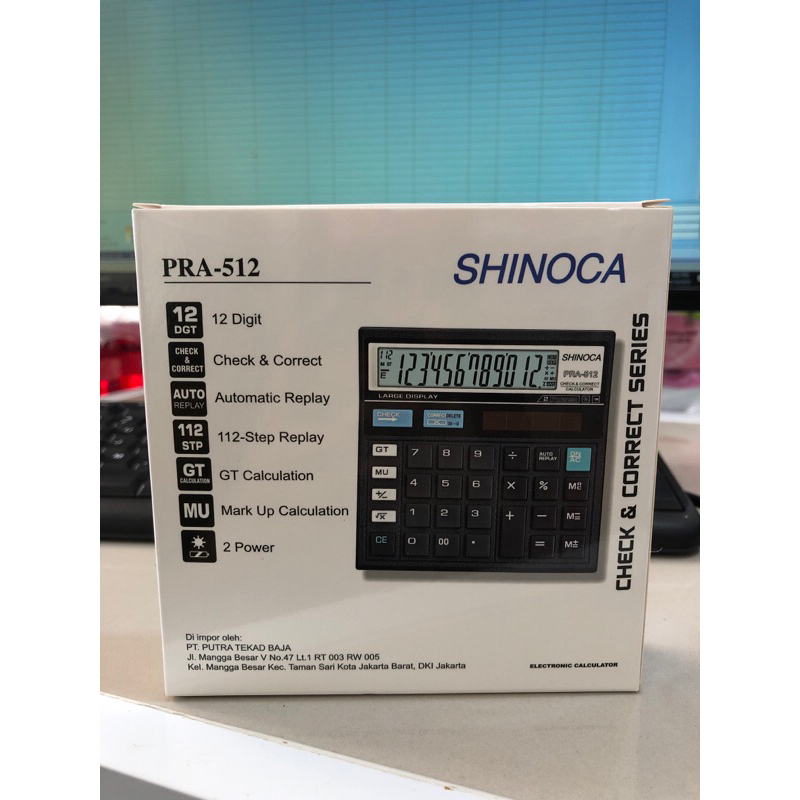 

SHINOCA CALCULATOR PRA-512