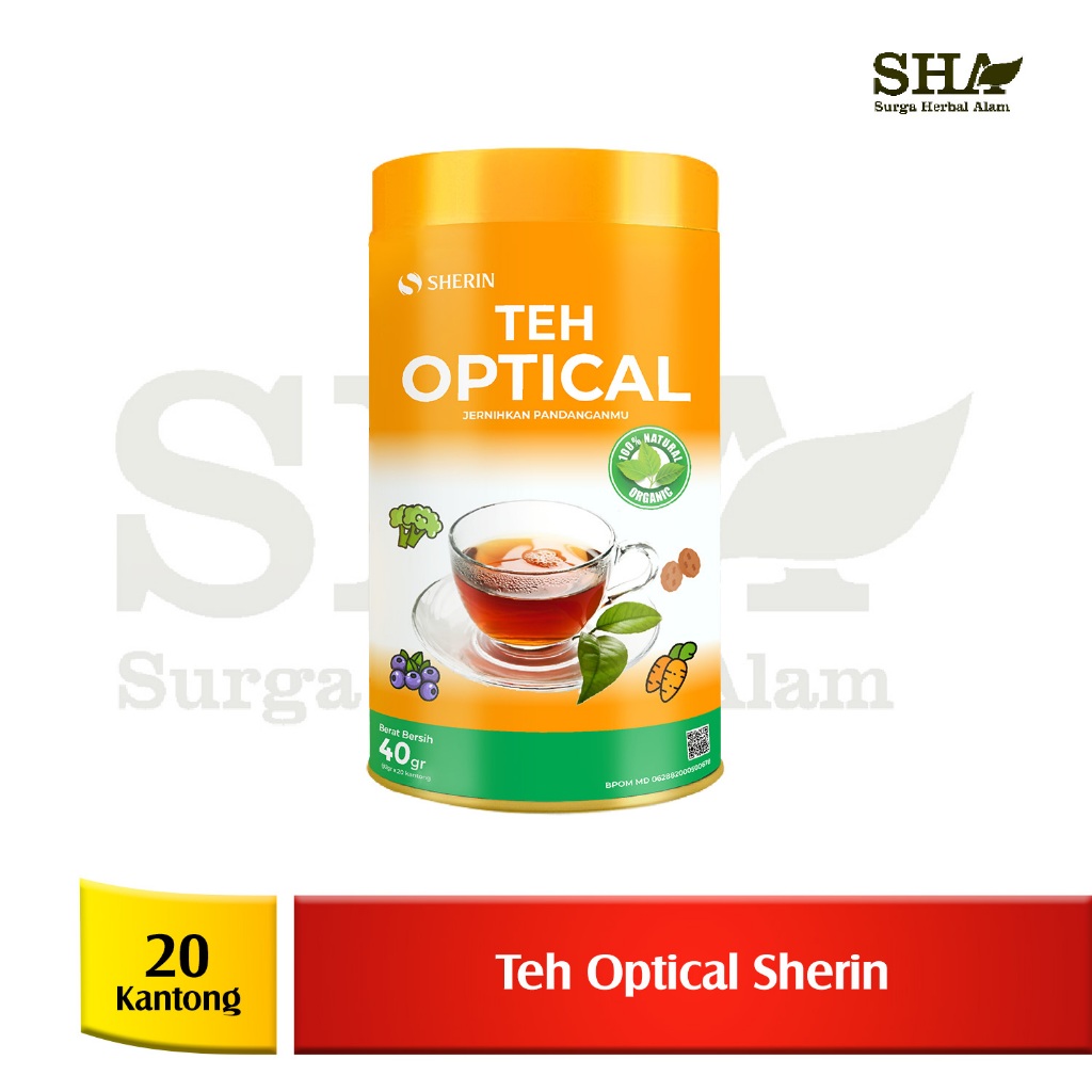 

Teh Optical Kemasan Kaleng | Herbal alami Kesehatan Mata | Isi 20 kantong