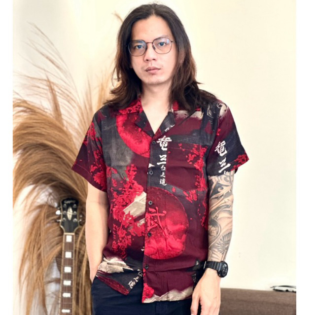 ZK NRKY kemeja pria lengan pendek bahan rayon adem