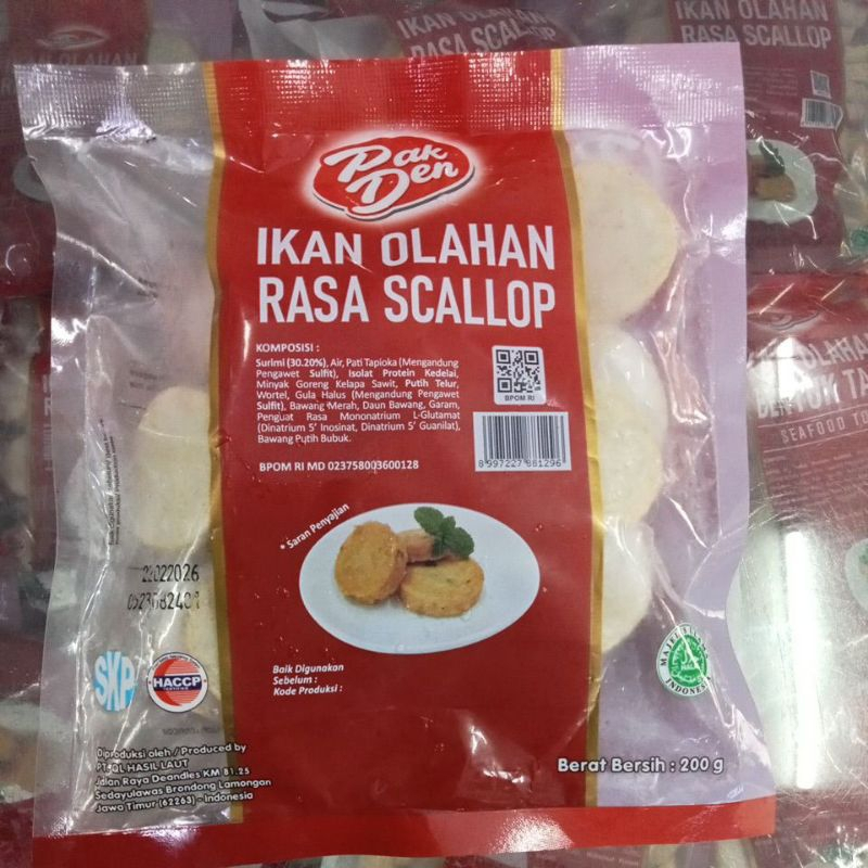 

PAK DEN IKAN OLAHAN RASA SCALLOP 200Gr