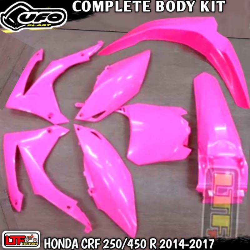 HONDA CRF 250 450 R 2014 2015 2016 2017 - UFO COMPLETE PLASTIK KIT -  COVER BODY FULL SET MOTOCROSS 