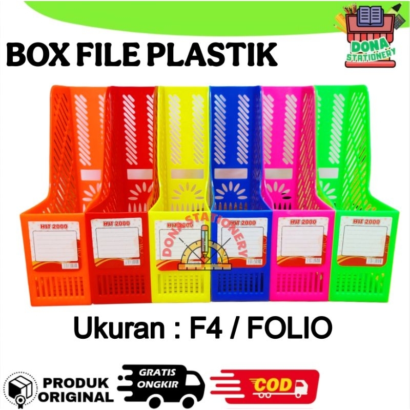 

BOX FILE PLASTIK F4 WARNA | KERANJANG FILE WWARNA
