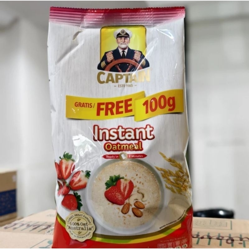 

Captain Oats Oatmeal Havermout Instant Cooking 800gr Bonus