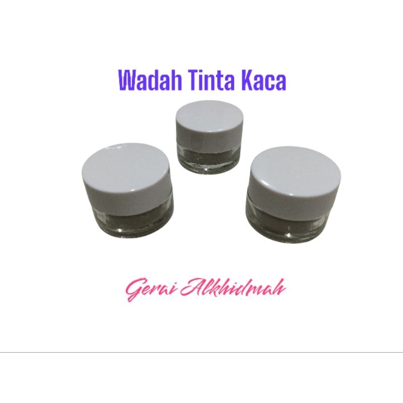 

Wadah Tinta Botol Kaca ,Pot Cream 5 ml