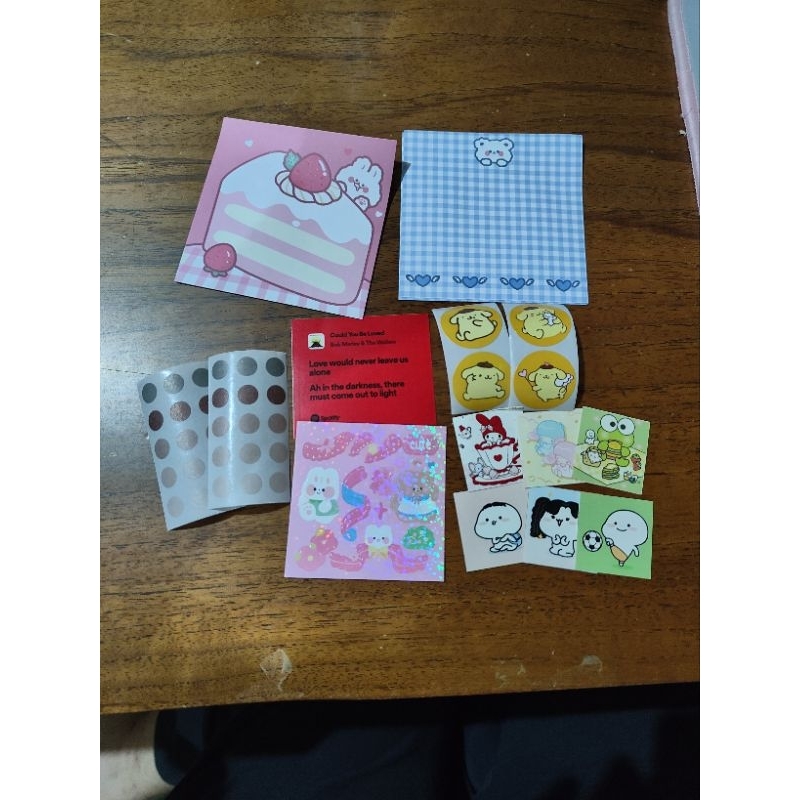 

(BACA DESKRIPSI) Freebies set - sticker, memopad/sticky notes