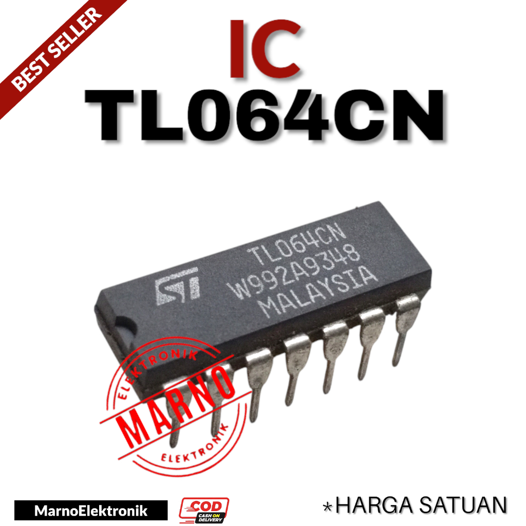 IC TL064CN TL064 TL 064CN 064 TL-064CN ASLI ORIGINAL ORI