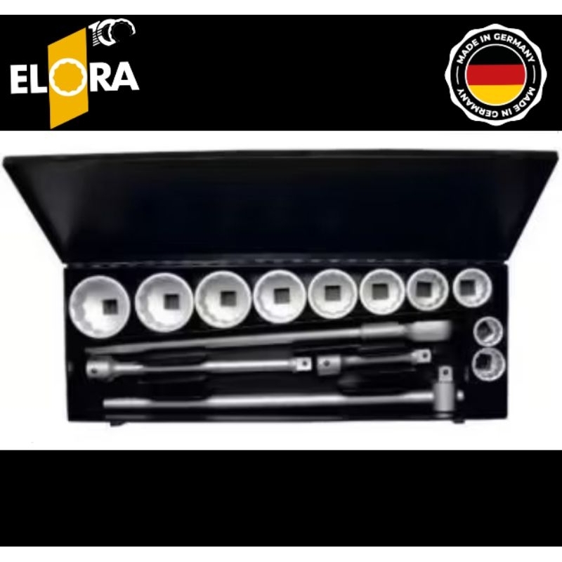 Kunci ELORA Set Socket Bi-Hexagon 1" ELORA 780-10M ORIGINAL