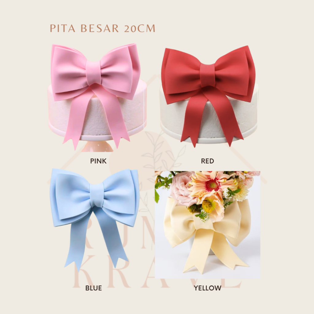 

RUMAH KRAVE - Pita Besar 20cm Big Ribbon Bow