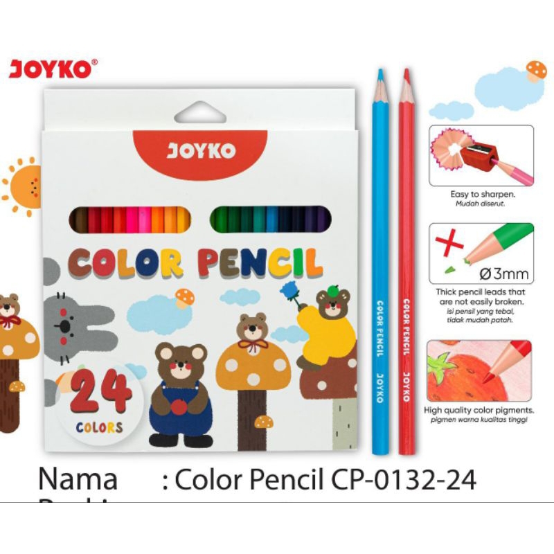 

Pensil Warna Joyko CP-0132-24 (24 Warna)