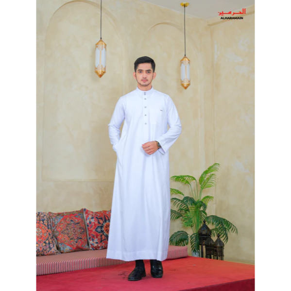 AL Haramain Jubah / Gamis Pria Remaja & Dewasa Premium Series Semi Wol (6668) / Jubah AL Haramain | 