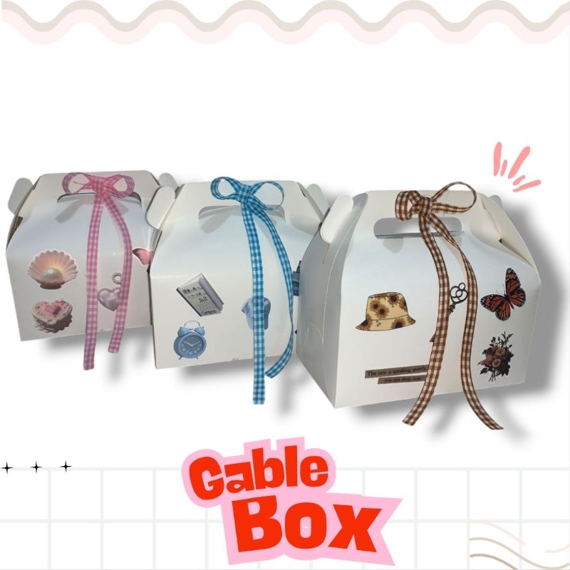 

Gift Box / Gable Box / Kotak Hadiah hampers wisuda, ultah, sempro, graduation snack