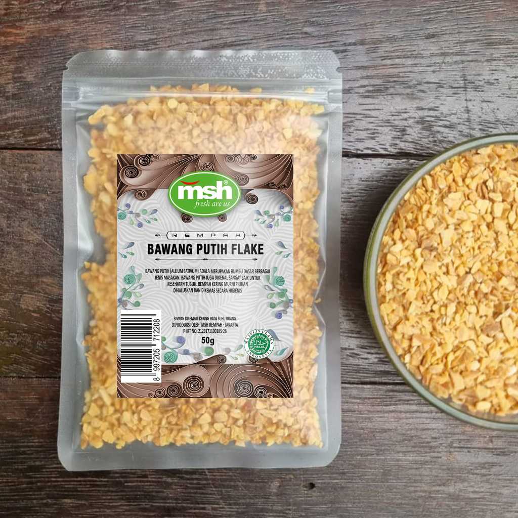 

Premium MSH Bawang Putih Flake Premium 50g