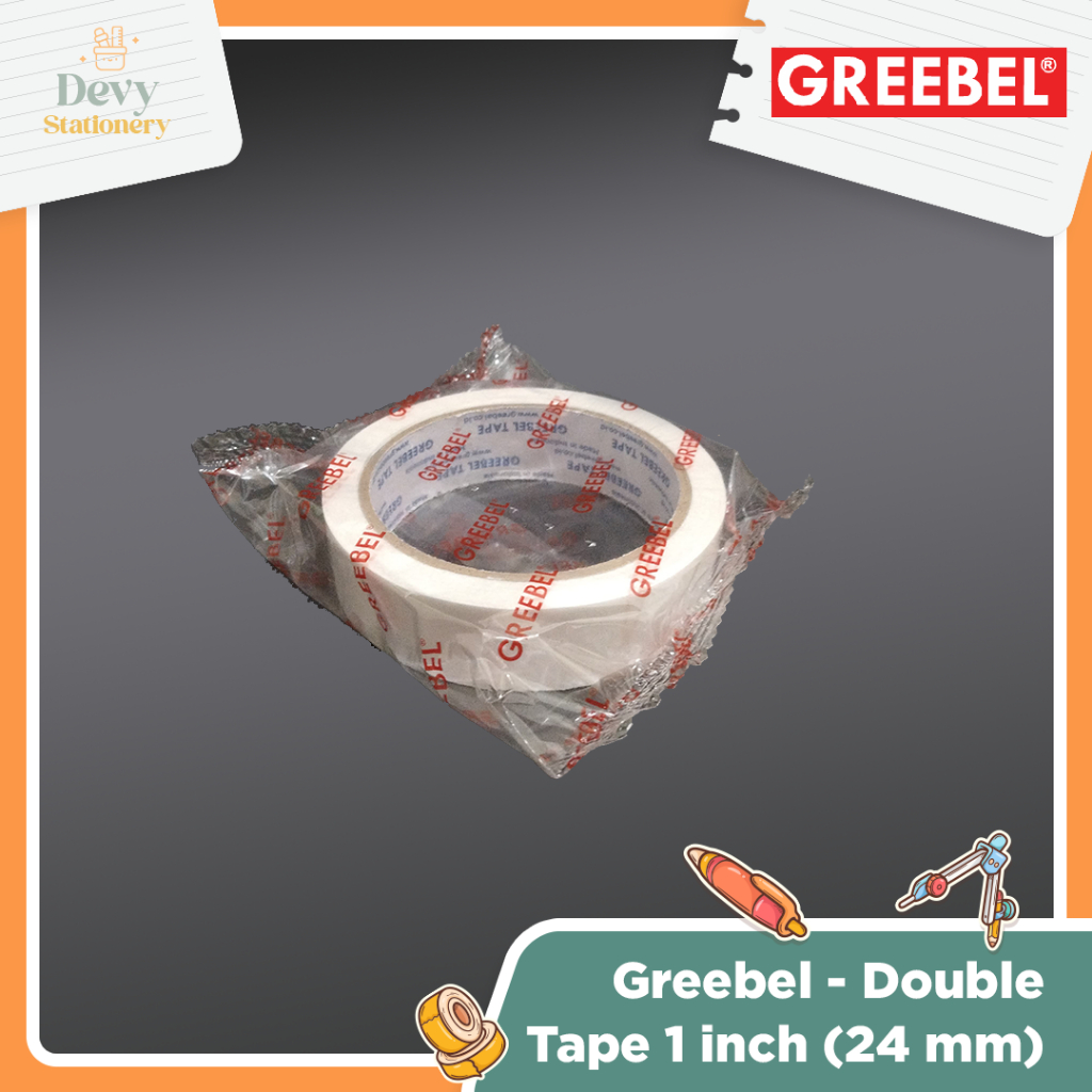 

GREEBEL Double Tape 1/2 Inch dan 1 Inch