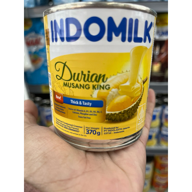 

Indomilk Durian Musang King kental manis 370g