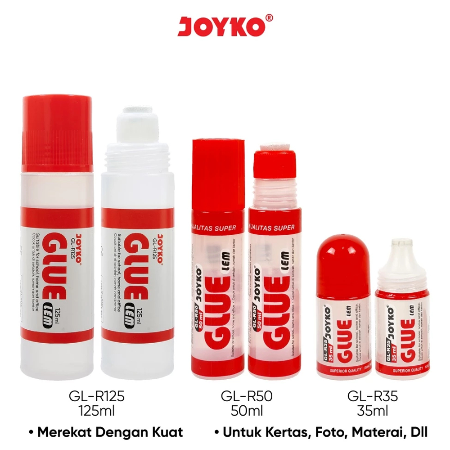 

Joyko - Lem Kertas Cair - Liquid Glue GL-R35 ~ R125