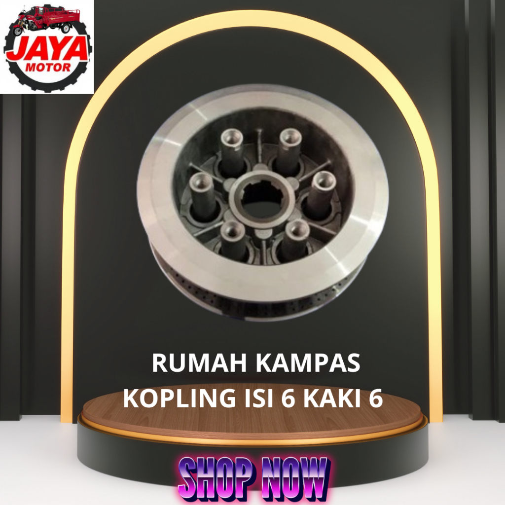 Rumah Kampas Kopling Isi 6 Kaki 6 Motor Roda Tiga Viar Tossa Kaisar Lama Pnp Gl Megapro