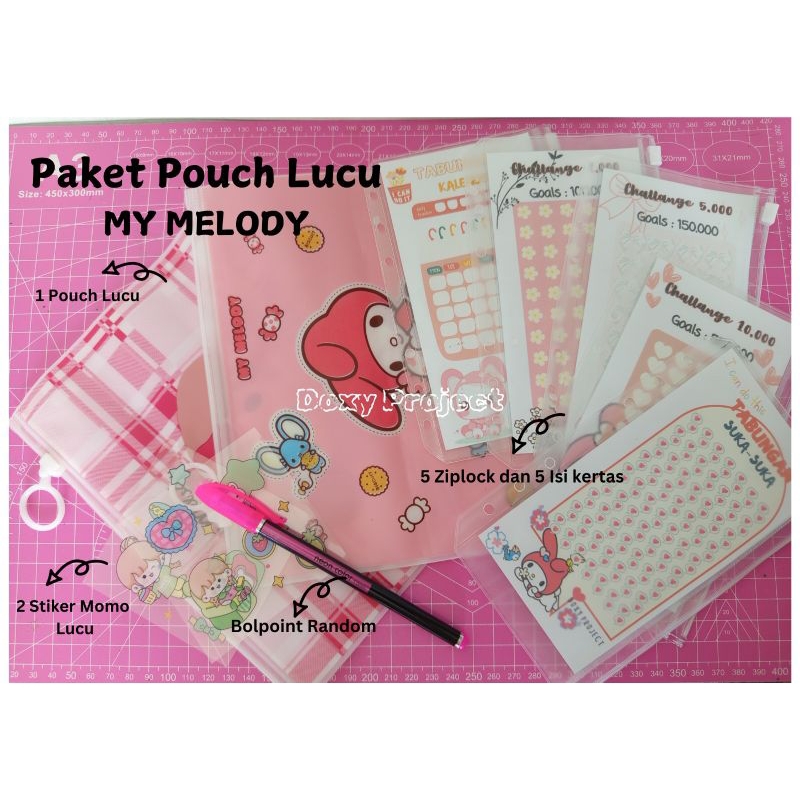 

Doxy Project | Paket pouch menabung Melody series