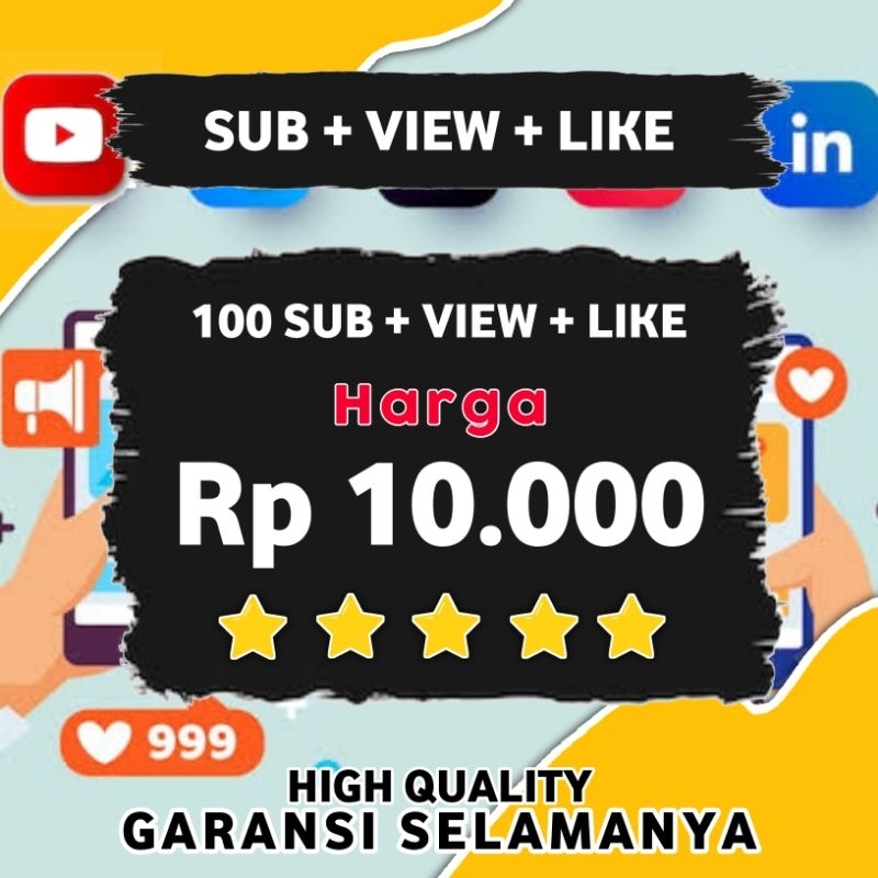 PROMO  SUBSCRIBERS YOUTUBE BONUS VIEW DAN JUGA LIKE PERMANEN | VIEWER YT NON DROP BERGARANSI