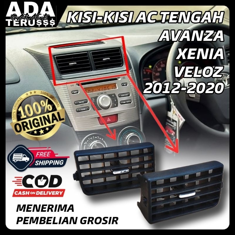 JCK Kisi Kisi AC Tengah Avanza Xenia Veloz 2012-2021 Original Kisi AC Mobil Toyota Avanza / Veloz /