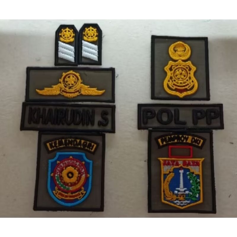 Patch/Bordir (Atribut PDL pol pp 3D (bordir Timbul)