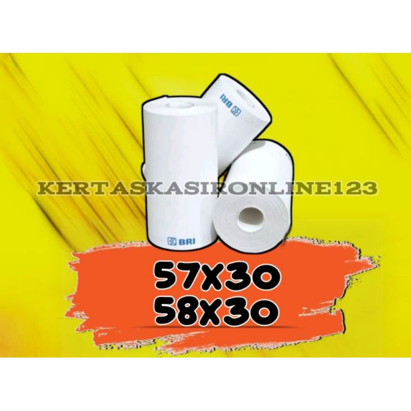 

Kertas Thermal BRI Coreless 57x30mm Paket 10 Roll