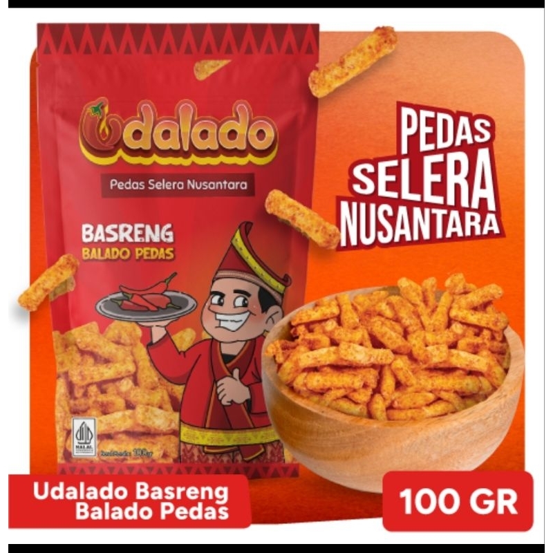 

Udalado Basreng Balado Pedas 100g
