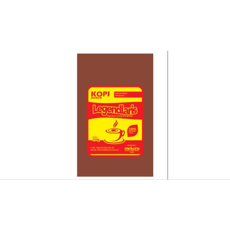 

Kopi Bubuk Legendlaris Robusta Java 250 gram