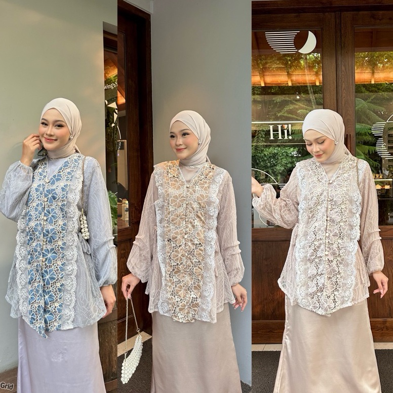 Tren KYMORA OUTER  TUNIC BRUKAT  OUTER BRUKAT  OUTER KONDANGAN  BRUKAT OUTER  KEBAYA MODERN  OUTFIT 